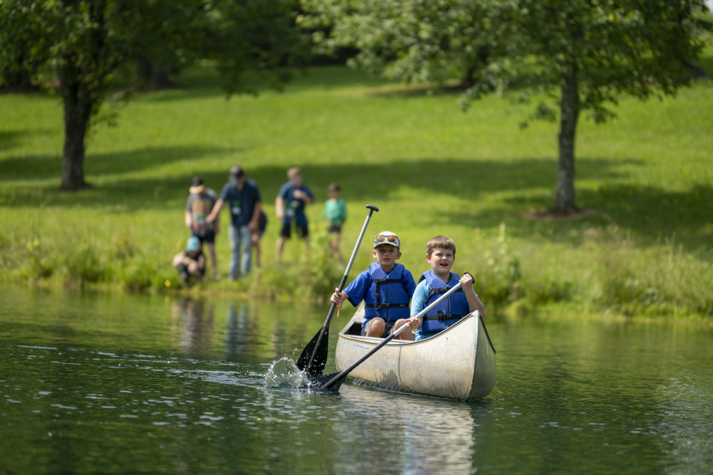 campers at 4-H camp in Greeneville