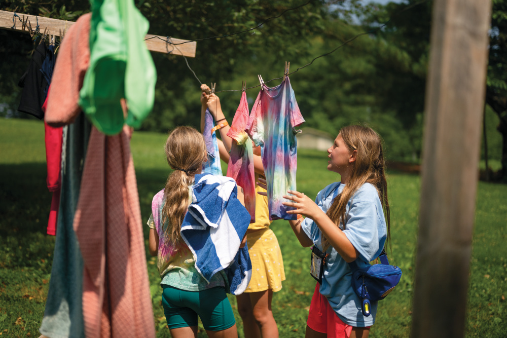 4-H'ers learn responsibility, like keeping their cabins clean, while at 4-H camp