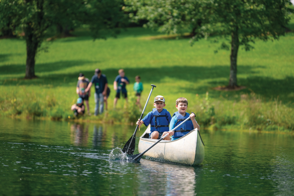 Campers at the 4-H Camp in Greeneville