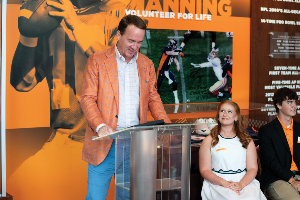 Caroline Garrell is a Haslam scholar and Peyton Manning Scholar