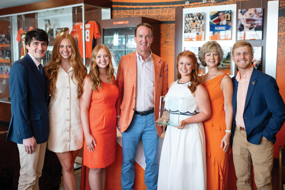 Lincoln County 4-H'er Caroline Garrell, center, is Haslam Leadership Scholar and a Peyton Manning Scholar at the University of Tennessee.