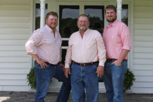 Robert Elliott with his father, William, and brother, Will.
