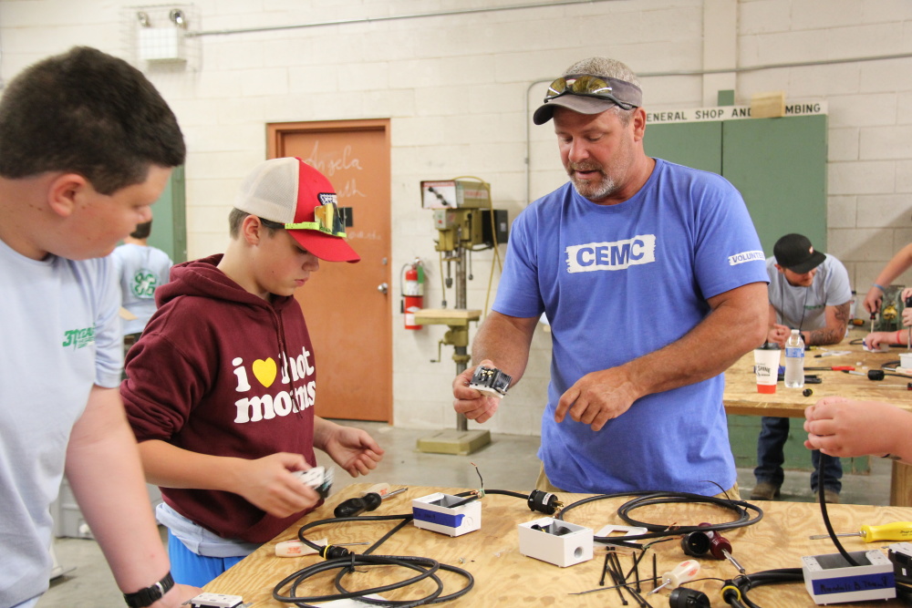 4-H Electric Camp activities