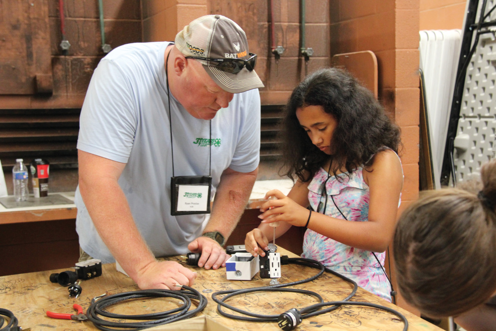 4-H Electric Camp activities